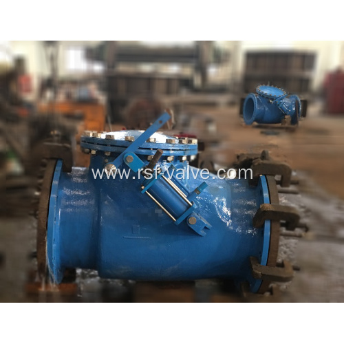 Swing check valve with Hydraulic Cylinder